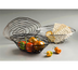 Thumbnail image #1 for Birdnest Oval Chrome-Plated Wire Serving Basket, 9 x 6 x 3 Inches