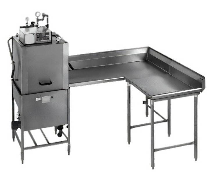 Product image #1 for Eagle Group Corner Clean Dishtable, 84-Inch Machine-to-Corner x 60-Inch Corner-to-End, Left-to-Right Operation