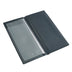 Thumbnail image #1 for Winco Black Guest Check Holder with 3-Flap Pockets and Clear Sleeve, 9-1/4 x 4-1/2 Inch