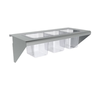 Vulcan 60-Inch Stainless Steel Condiment Rail for 8 1/6-Size Pans or 4 1/3-Size Pans