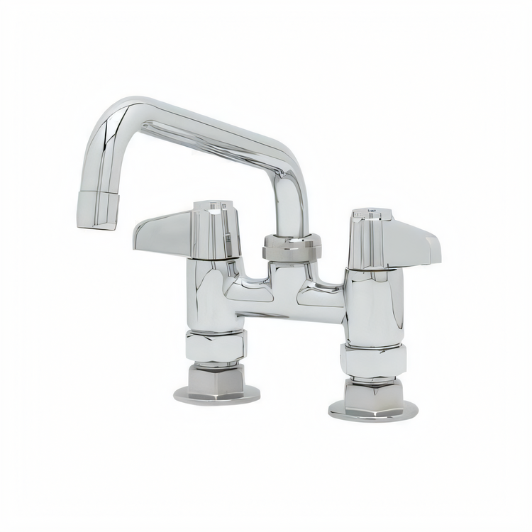 Product image #1 for equip 4-Inch Centers Deck-Mount Manual Faucet with 8-Inch Swing Nozzle