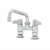 Thumbnail image #1 for equip 4-Inch Centers Deck-Mount Manual Faucet with 8-Inch Swing Nozzle