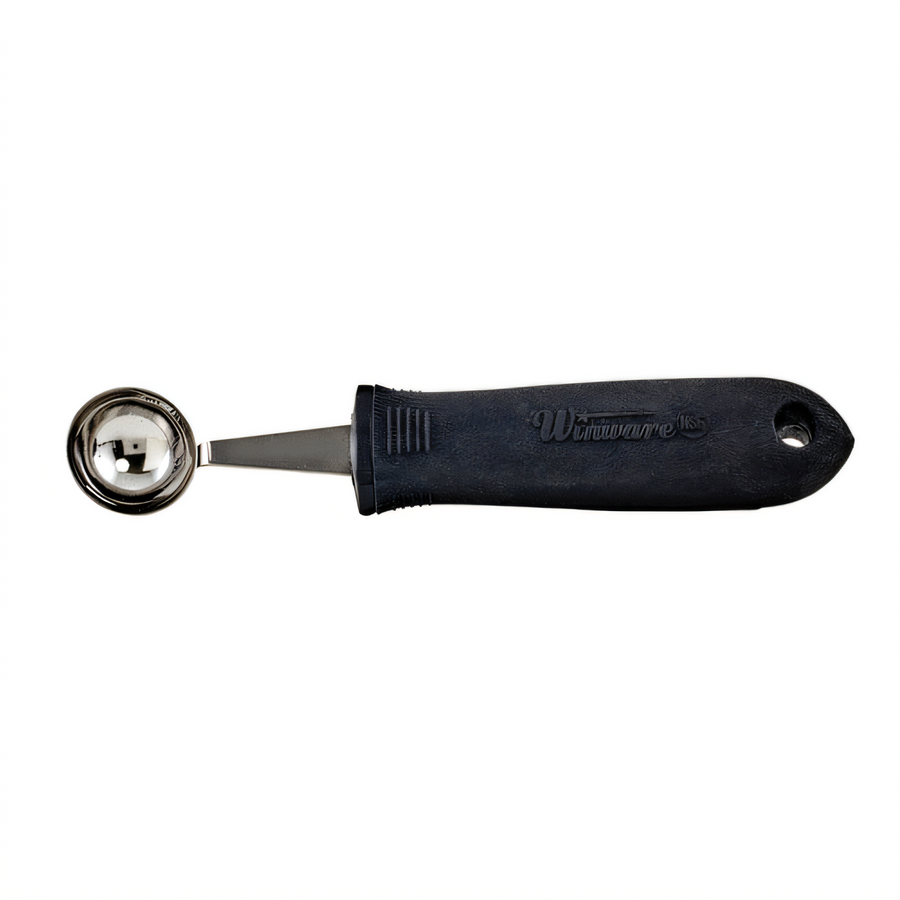Product image #1 for Winco 6-1/2-Inch Ergonomic Stainless Steel Melon Baller with Soft-Grip Handle