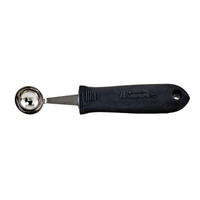 Winco 6-1/2-Inch Ergonomic Stainless Steel Melon Baller with Soft-Grip Handle