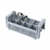 Thumbnail image #2 for Cambro Camrack Half-Size Flatware Washing Basket, 8 Compartments, No Handles, Soft Gray