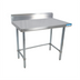 Thumbnail image #1 for BK Resources 84 Inch x 30 Inch Open Base Stainless Steel Work Table with 5 Inch Backsplash