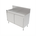 Thumbnail image #1 for Perlick Top Shelf 42-Inch Stainless Steel Underbar Storage Cabinet with Drainboard Top and Backsplash