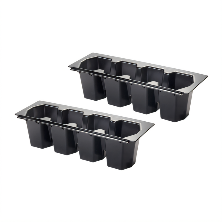 Product image #1 for Krowne KR-410 4-Bottle Plastic Bottle Wells for KR24 Ice Bins, Set of 2