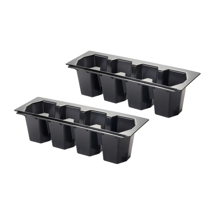 Product image #1 for Krowne KR-410 4-Bottle Plastic Bottle Wells for KR24 Ice Bins, Set of 2