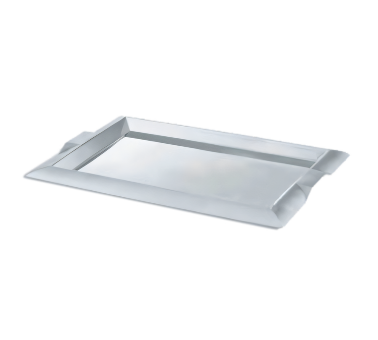 Product image #1 for Vollrath Small Rectangular Stainless Steel Serving Tray with Integral Handles, 12 x 9 Inches
