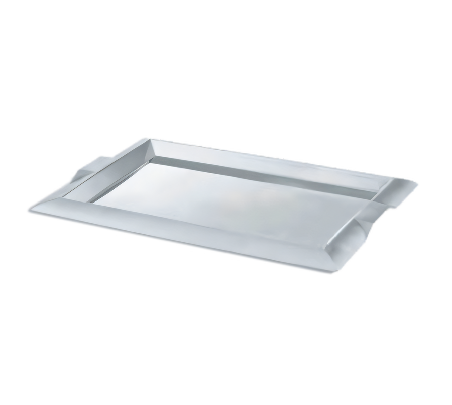 Product image #1 for Vollrath Small Rectangular Stainless Steel Serving Tray with Integral Handles, 12 x 9 Inches