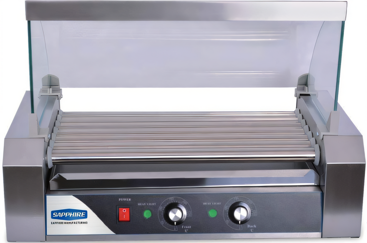 Product image #1 for Sapphire 30 Hot Dog Roller Grill with 11 18-Inch Non-Stick Rollers