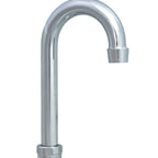 Thumbnail image #1 for BK Resources EVO-SPT-4G Gooseneck Faucet Spout, 4-1/2", 2.2 GPM, Polished Stainless Steel, Lead Free