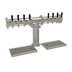 Thumbnail image #1 for Glastender Pipe Tee Countertop Draft Dispensing Tower with 8 Faucets, Glycol-Cooled, Mirror Finish