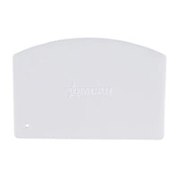 Omcan 14204 Dough Scraper, 5-1/2″ x 3-3/4″, flexible, easy-clean, dishwasher safe, plastic, white, NSF (Pack of 12) Case of 21