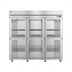 Thumbnail image #1 for Hoshizaki Steelheart Three-Section Half Glass Door Reach-In Refrigerator, Standard Depth