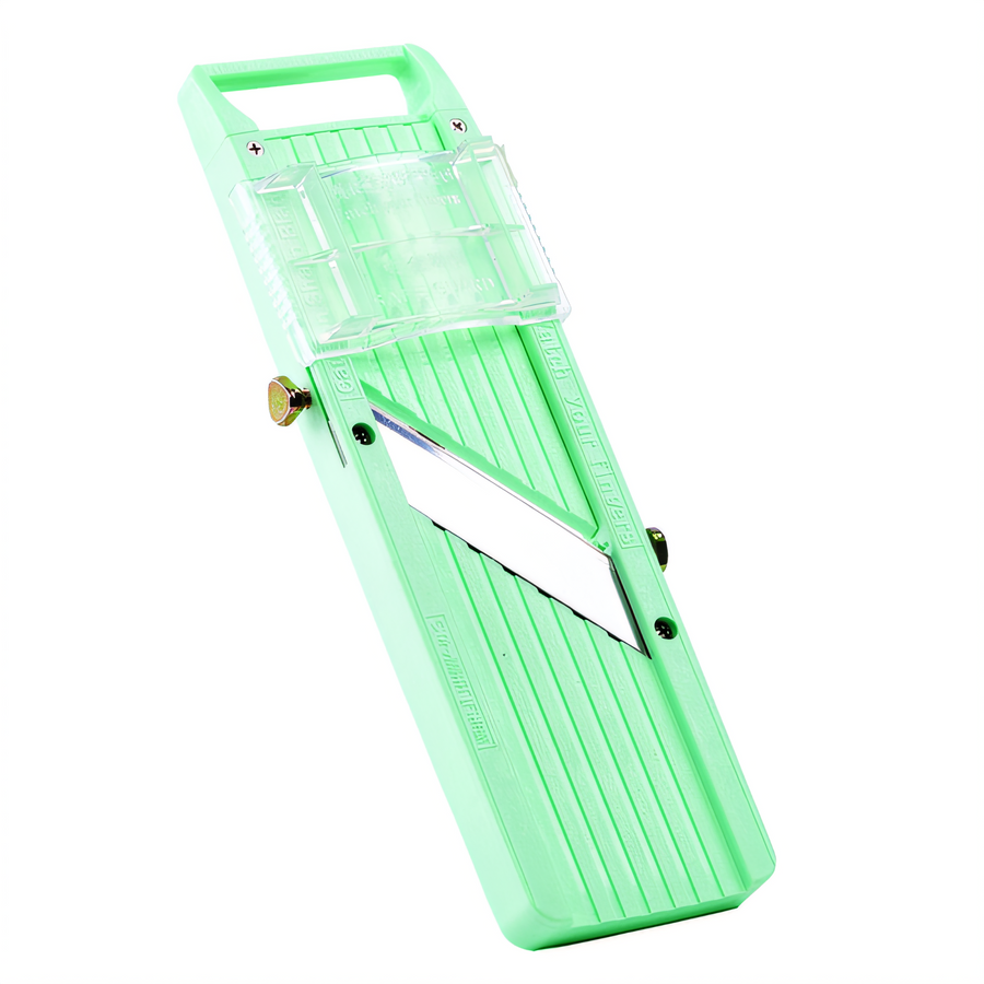 Product image #1 for Winco Japanese Mandoline Slicer Set, 12-1/3 x 3-3/4 Inches, Built-In Blade, Hand Guard