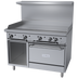Thumbnail image #1 for US Range U-Series 48-Inch Gas Restaurant Range with Full-Width Griddle, Convection Oven, and Storage Base