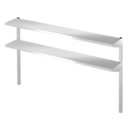 Thumbnail image #1 for Hoshizaki HS-5163 Adjustable Double 16-Gauge Stainless Steel Overshelf for 27-Inch Wide Cabinet