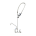 Thumbnail image #1 for T&S Brass EverSteel 8-Inch Adjustable Wall Mount Pre-Rinse Mixing Faucet Unit with 12-Inch Swing Nozzle