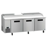 Hoshizaki Steelheart PR93B 93-Inch Three-Section Reach-In Pizza Prep Table