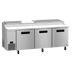 Thumbnail image #1 for Hoshizaki Steelheart PR93B 93-Inch Three-Section Reach-In Pizza Prep Table