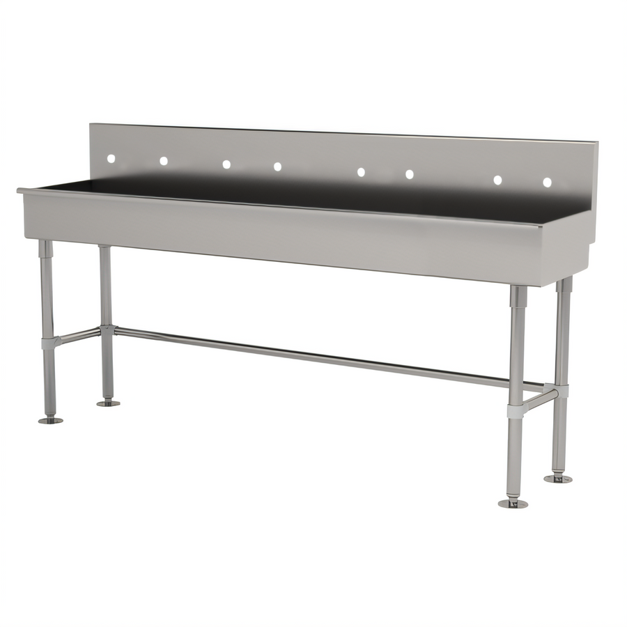 Product image #1 for Advance Tabco ADA-Compliant Multiwash Freestanding Hand Wash Sink with 4 Faucet Hole Sets