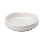 Thumbnail image #1 for Vertex China Sausalito SAU-AT China Ashtray, 3-Snuff, 4-1/2", White, Sculpted Lines Case of 6 Dozen