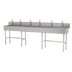 Thumbnail image #1 for Advance Tabco 120-Inch Multiwash Freestanding Hand Wash Sink with 6 Electronic Faucets