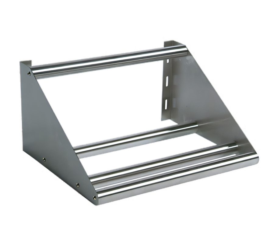 Product image #1 for John Boos Wall-Mounted Slanted Tubular Dishrack Sorting Shelf, 22 x 18 x 12-1/4 Inches, Stainless Steel