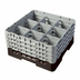 Thumbnail image #2 for Camrack Full Size 9-Compartment Brown Glass Rack with 4 Soft Gray Extenders