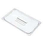 Thumbnail image #1 for CFS Brands Araven 94062 GN 1/1 Clear Polycarbonate Handled Food Pan Contact Lid Case of 6