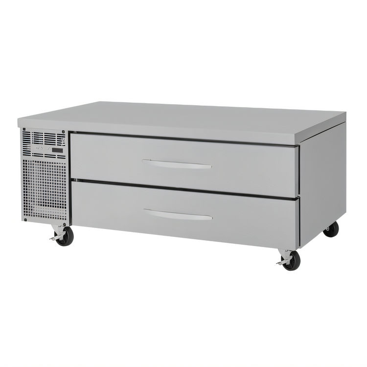 Product image #1 for Turbo Air PRO Series One-Section 60-Inch Flat Top Refrigerated Chef Base with 2 Drawers
