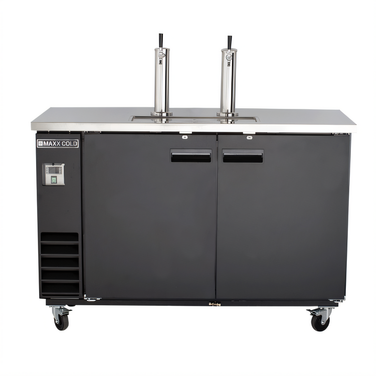 Product image #1 for Maxx Cold X-Series 60-Inch Wide Commercial Keg Beer Cooler with Dual Draft Towers