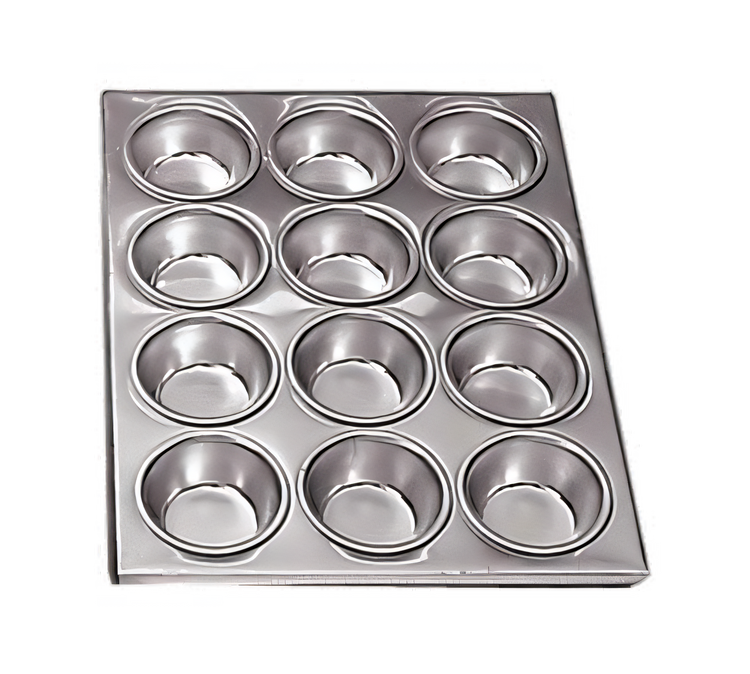Product image #1 for Admiral Craft Commercial Weight Aluminum 12-Cup Muffin Pan, 14 x 12 Inches