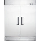 Thumbnail image #1 for Excellence Commercial Products DSS-42F Two-Section Reach-In Freezer, Solid Doors, 42.4 Cu. Ft., Bottom-Mounted Self-Contained Refrigeration