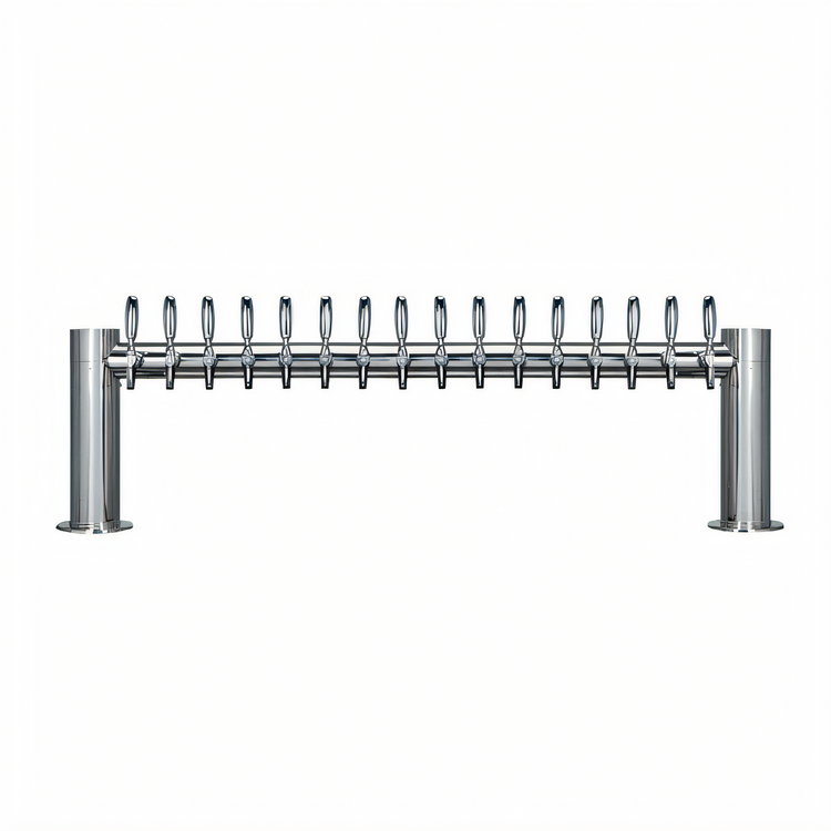 Product image #1 for Metropolis H-Style Countertop Glycol-Cooled 16-Faucet Draft Beer Tower, 56-Inch Wide