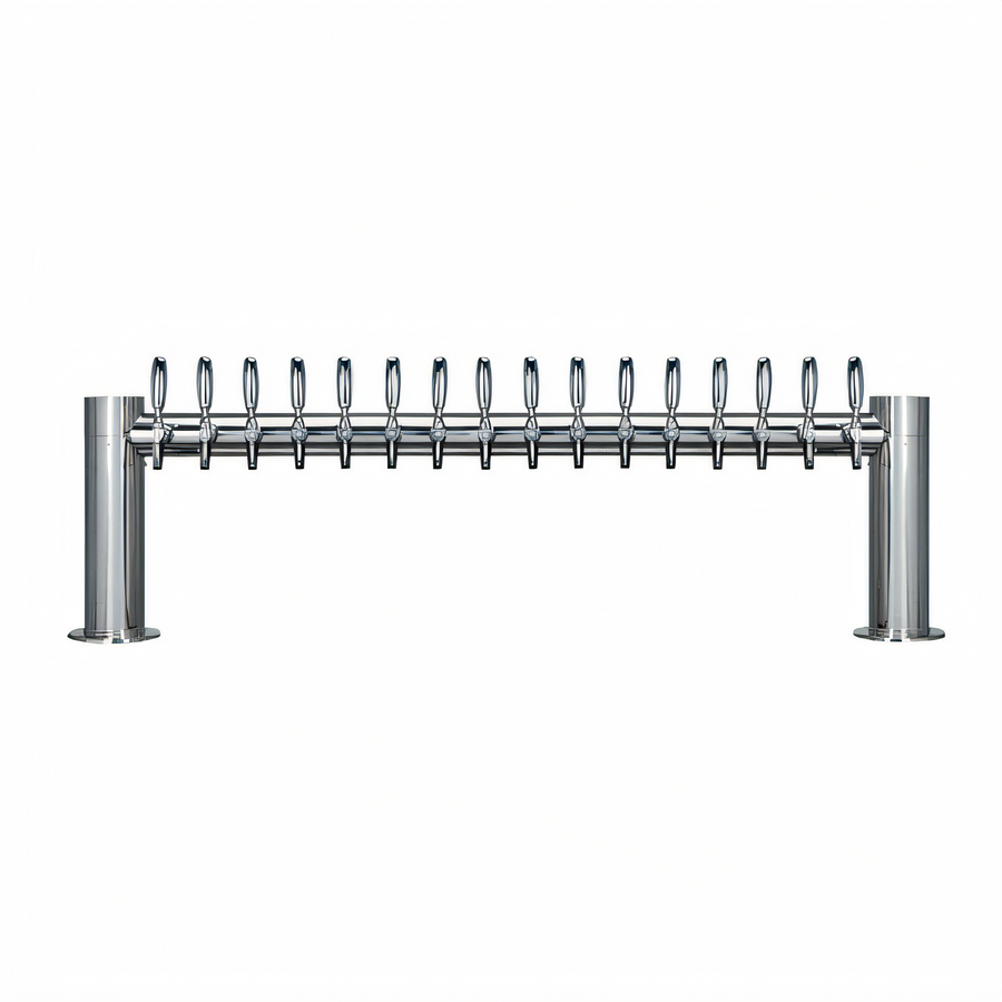 Product image #1 for Metropolis H-Style Countertop Glycol-Cooled 16-Faucet Draft Beer Tower, 56-Inch Wide