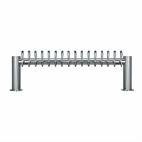 Metropolis H-Style Countertop Glycol-Cooled 16-Faucet Draft Beer Tower, 56-Inch Wide