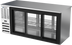 Thumbnail image #1 for Beverage-Air 72-Inch Three-Section Pass-Thru Food-Rated Back Bar Refrigerator with Sliding Glass Doors