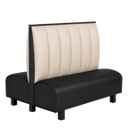Thumbnail image #1 for ATSMFG ATS AT&S-AD-K42-6CH GR8 Kevin Standard Booth, double, 48" long x 42" high, 6-channel back, removable sinuous spring seat with connecting