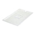 Thumbnail image #1 for Poly-Ware 1/1 Size Clear Polycarbonate Slotted Food Pan Cover with Handle