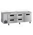 Thumbnail image #1 for Hoshizaki Steelheart 93-Inch Three-Section Stainless Steel Worktop Refrigerator with 1 Door and 4 Drawers