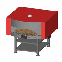 Marra Forni MS71-59W Square Wood-Fired Brick Deck Pizza Oven with Steel Stand