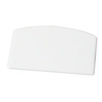Winco Small White Plastic Dough Scraper, 5-1/2 x 3-3/4 Inches, NSF