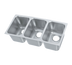 Thumbnail image #1 for Vollrath 10103-1 3-Compartment Weld-In / Undermount Sink, 20-Gauge Stainless Steel