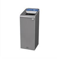 Rubbermaid Configure Decorative Mixed Recycling Container, 15 Gallon, 1-Stream, Gray
