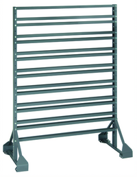 Quantum Double-Sided Rail Rack with 16 Rails, 36 x 20 x 53 Inches, 1,500-Lb Capacity