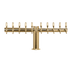 Thumbnail image #1 for Metropolis T 34-Inch Countertop Glycol-Cooled 10-Faucet Draft Beer Tower, PVD Brass Finish