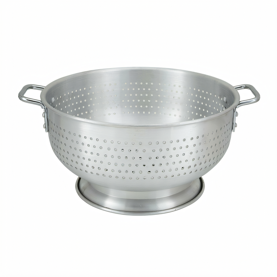 Product image #1 for Winco 8 Qt Aluminum Colander with Base and Handles